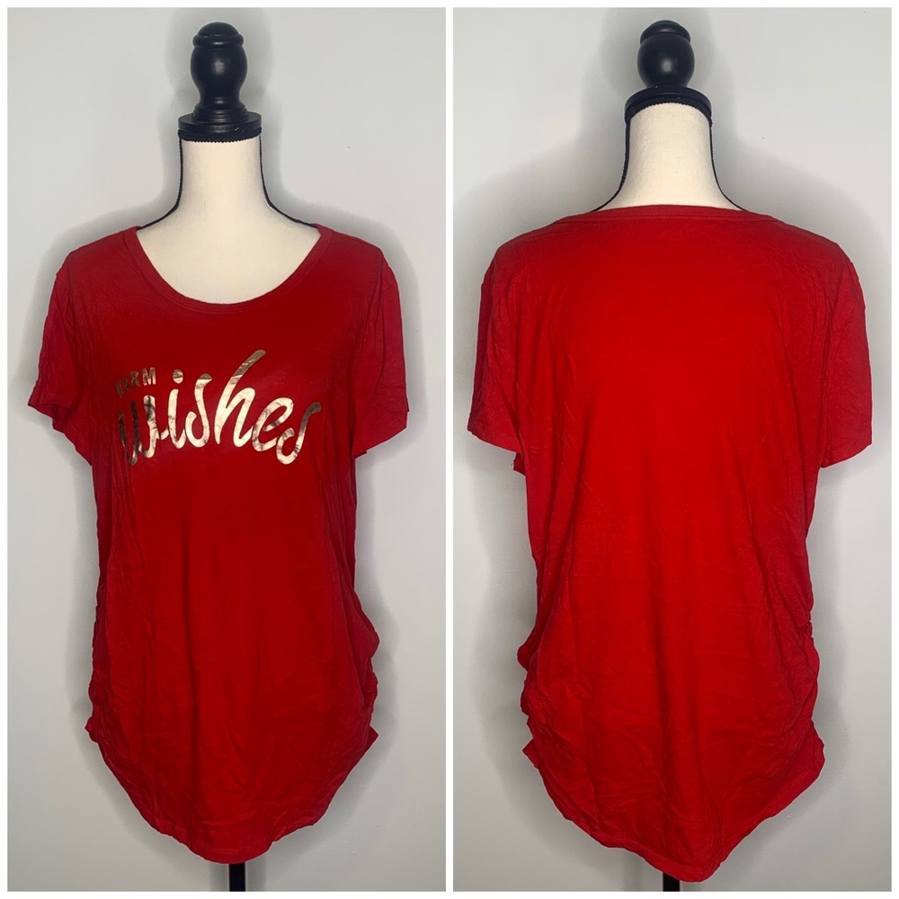 Old Navy warm wishes holiday fitted maternity top